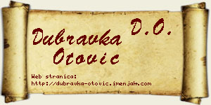 Dubravka Otović vizit kartica